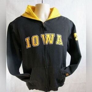 NWT Colosseum Women’s NCAA Black IOWA Hawkeyes Full Zip Hoodie - Size XXL